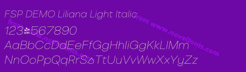 FSP DEMO Liliana Light ItalicPreview FSP DEMO Liliana Light ItalicPreview