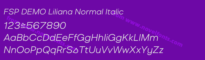 FSP DEMO Liliana Normal ItalicPreview FSP DEMO Liliana Normal ItalicPreview
