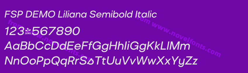 FSP DEMO Liliana Semibold ItalicPreview FSP DEMO Liliana Semibold ItalicPreview