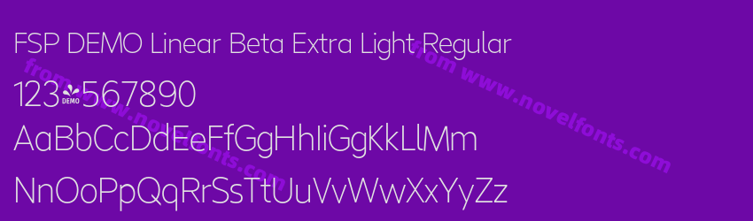 FSP DEMO Linear Beta Extra Light RegularPreview FSP DEMO Linear Beta Extra Light RegularPreview
