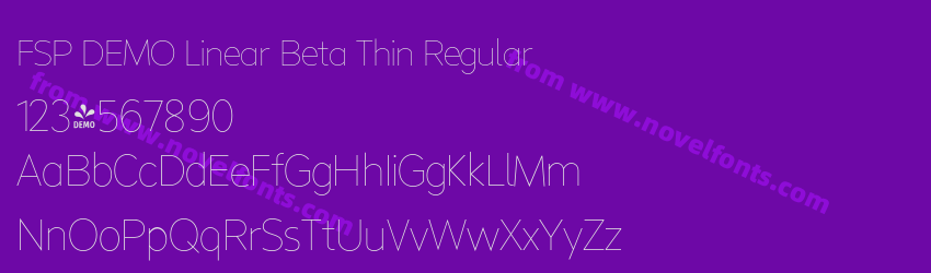 FSP DEMO Linear Beta Thin RegularPreview FSP DEMO Linear Beta Thin RegularPreview