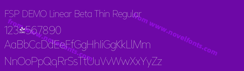 FSP DEMO Linear Beta Thin RegularPreview FSP DEMO Linear Beta Thin RegularPreview