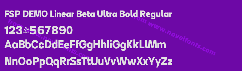 FSP DEMO Linear Beta Ultra Bold RegularPreview FSP DEMO Linear Beta Ultra Bold RegularPreview