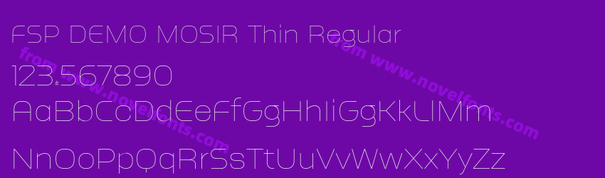 FSP DEMO MOSIR Thin RegularPreview FSP DEMO MOSIR Thin RegularPreview