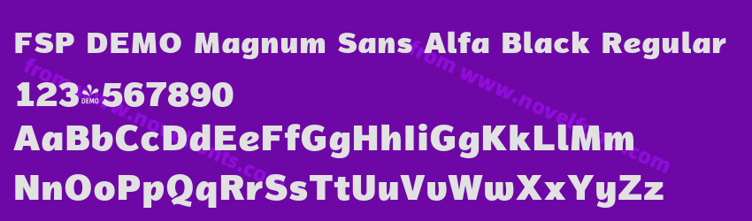 FSP DEMO Magnum Sans Alfa Black RegularPreview FSP DEMO Magnum Sans Alfa Black RegularPreview