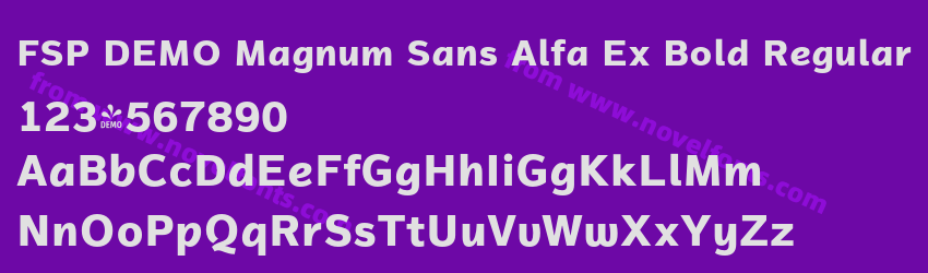 FSP DEMO Magnum Sans Alfa Ex Bold RegularPreview