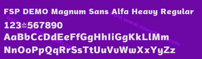 FSP DEMO Magnum Sans Alfa Heavy RegularPreview FSP DEMO Magnum Sans Alfa Heavy RegularPreview