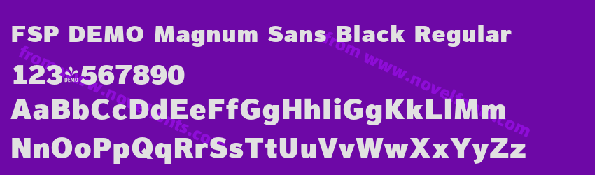 FSP DEMO Magnum Sans Black RegularPreview
