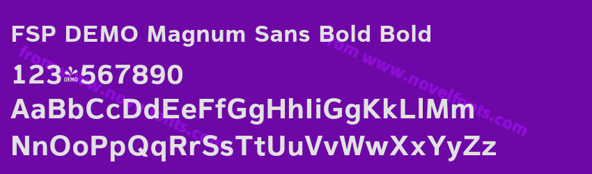FSP DEMO Magnum Sans Bold BoldPreview