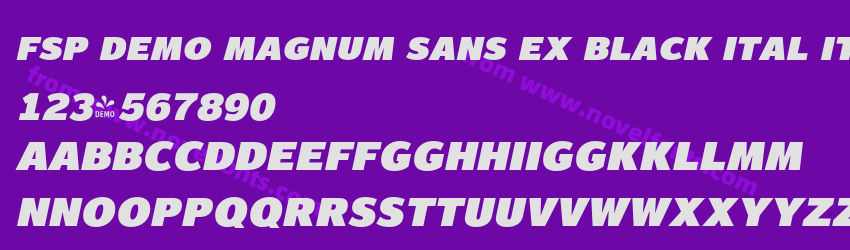 FSP DEMO Magnum Sans Ex Black Ital ItalicPreview