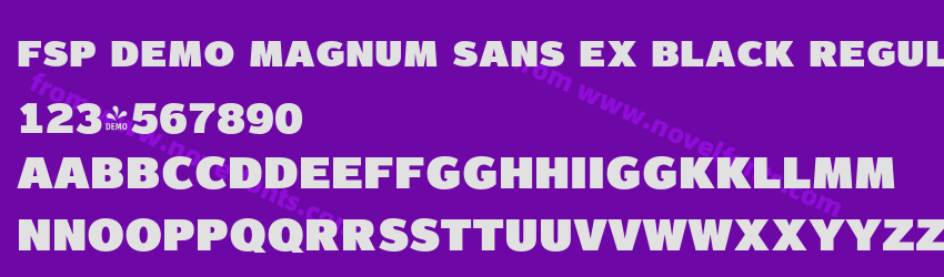 FSP DEMO Magnum Sans Ex Black RegularPreview FSP DEMO Magnum Sans Ex Black RegularPreview