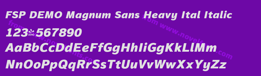FSP DEMO Magnum Sans Heavy Ital ItalicPreview FSP DEMO Magnum Sans Heavy Ital ItalicPreview