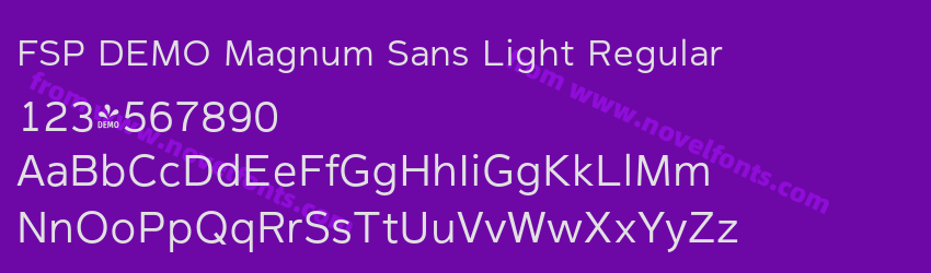 FSP DEMO Magnum Sans Light RegularPreview