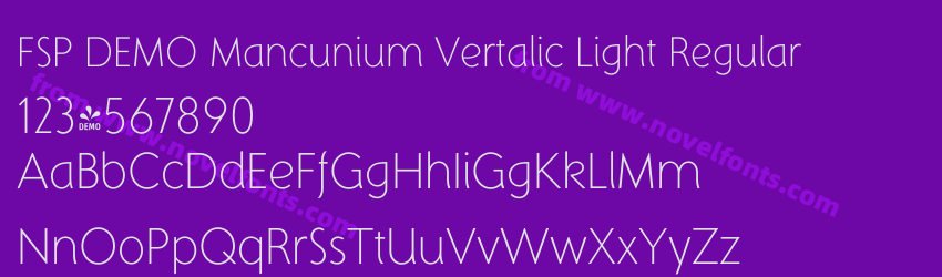 FSP DEMO Mancunium Vertalic Light RegularPreview