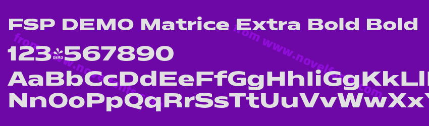 FSP DEMO Matrice Extra Bold BoldPreview FSP DEMO Matrice Extra Bold BoldPreview