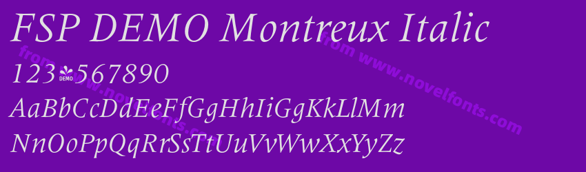 FSP DEMO Montreux ItalicPreview FSP DEMO Montreux ItalicPreview