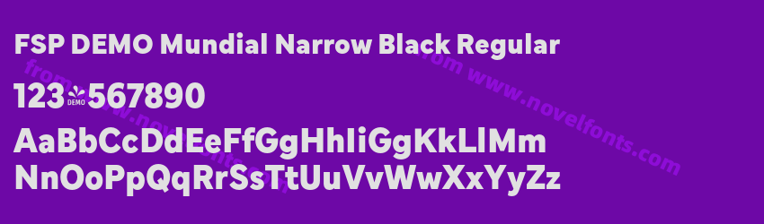 FSP DEMO Mundial Narrow Black RegularPreview FSP DEMO Mundial Narrow Black RegularPreview