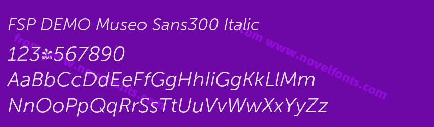 FSP DEMO Museo Sans300 ItalicPreview FSP DEMO Museo Sans300 ItalicPreview
