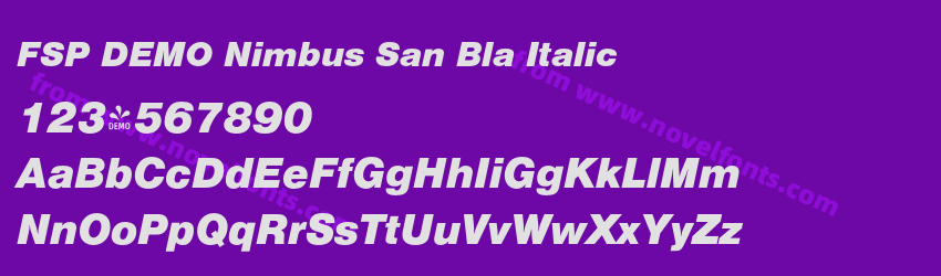 FSP DEMO Nimbus San Bla ItalicPreview FSP DEMO Nimbus San Bla ItalicPreview