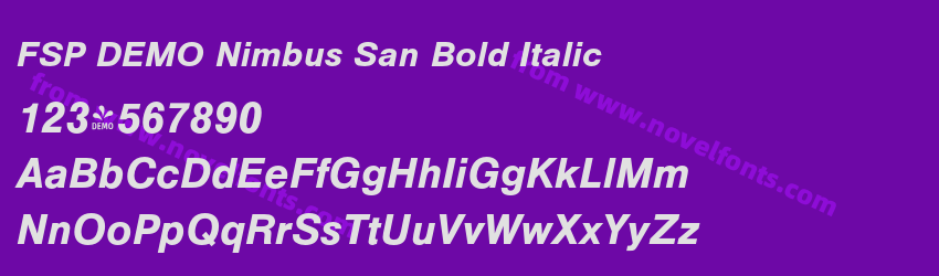 FSP DEMO Nimbus San Bold ItalicPreview FSP DEMO Nimbus San Bold ItalicPreview