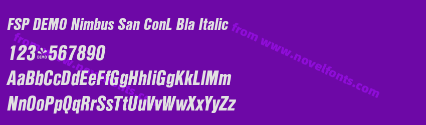 FSP DEMO Nimbus San ConL Bla ItalicPreview FSP DEMO Nimbus San ConL Bla ItalicPreview