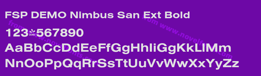 FSP DEMO Nimbus San Ext BoldPreview FSP DEMO Nimbus San Ext BoldPreview