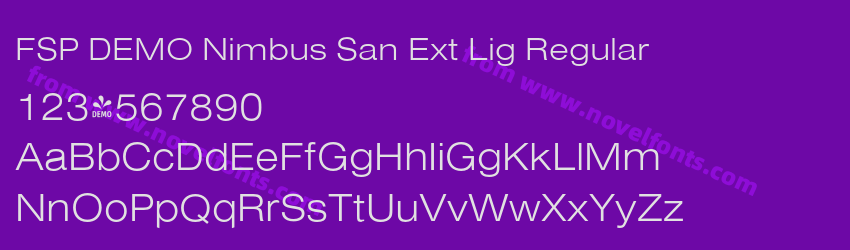 FSP DEMO Nimbus San Ext Lig RegularPreview FSP DEMO Nimbus San Ext Lig RegularPreview