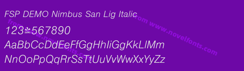 FSP DEMO Nimbus San Lig ItalicPreview FSP DEMO Nimbus San Lig ItalicPreview