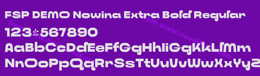 FSP DEMO Nowina Extra Bold RegularPreview FSP DEMO Nowina Extra Bold RegularPreview