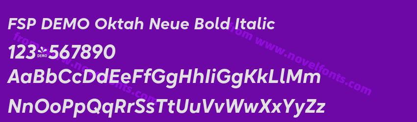 FSP DEMO Oktah Neue Bold ItalicPreview FSP DEMO Oktah Neue Bold ItalicPreview