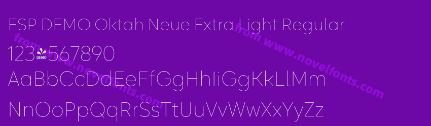 FSP DEMO Oktah Neue Extra Light RegularPreview FSP DEMO Oktah Neue Extra Light RegularPreview