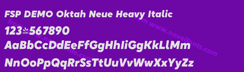 FSP DEMO Oktah Neue Heavy ItalicPreview FSP DEMO Oktah Neue Heavy ItalicPreview