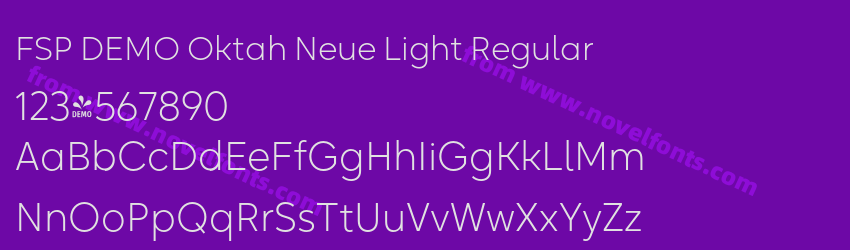 FSP DEMO Oktah Neue Light RegularPreview FSP DEMO Oktah Neue Light RegularPreview