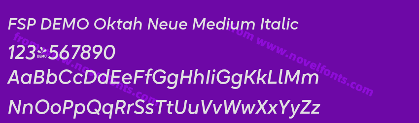 FSP DEMO Oktah Neue Medium ItalicPreview