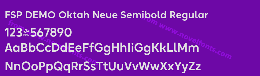 FSP DEMO Oktah Neue Semibold RegularPreview FSP DEMO Oktah Neue Semibold RegularPreview