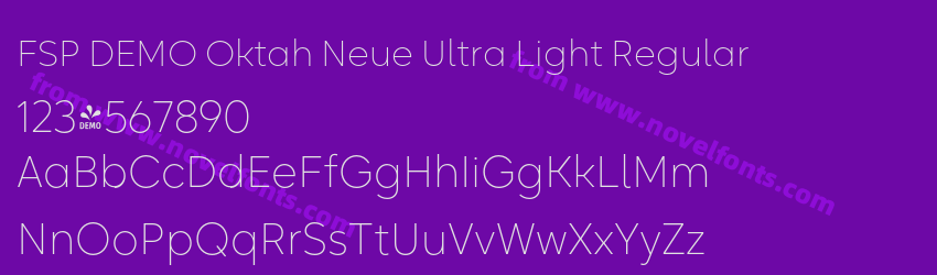 FSP DEMO Oktah Neue Ultra Light RegularPreview
