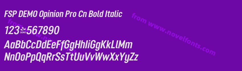 FSP DEMO Opinion Pro Cn Bold ItalicPreview FSP DEMO Opinion Pro Cn Bold ItalicPreview