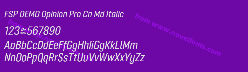 FSP DEMO Opinion Pro Cn Md ItalicPreview