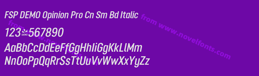FSP DEMO Opinion Pro Cn Sm Bd ItalicPreview FSP DEMO Opinion Pro Cn Sm Bd ItalicPreview
