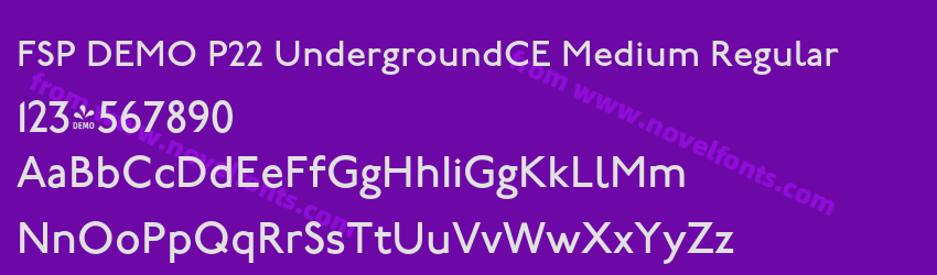 FSP DEMO P22 UndergroundCE Medium RegularPreview FSP DEMO P22 UndergroundCE Medium RegularPreview