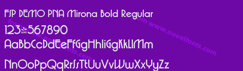 FSP DEMO PNA Mirona Bold RegularPreview FSP DEMO PNA Mirona Bold RegularPreview