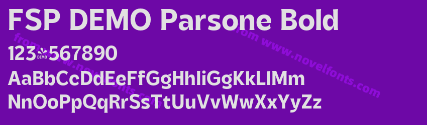 FSP DEMO Parsone BoldPreview FSP DEMO Parsone BoldPreview