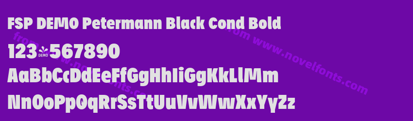 FSP DEMO Petermann Black Cond BoldPreview FSP DEMO Petermann Black Cond BoldPreview