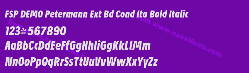 FSP DEMO Petermann Ext Bd Cond Ita Bold ItalicPreview FSP DEMO Petermann Ext Bd Cond Ita Bold ItalicPreview