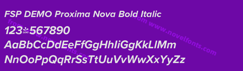 FSP DEMO Proxima Nova Bold ItalicPreview FSP DEMO Proxima Nova Bold ItalicPreview