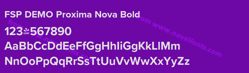 FSP DEMO Proxima Nova BoldPreview