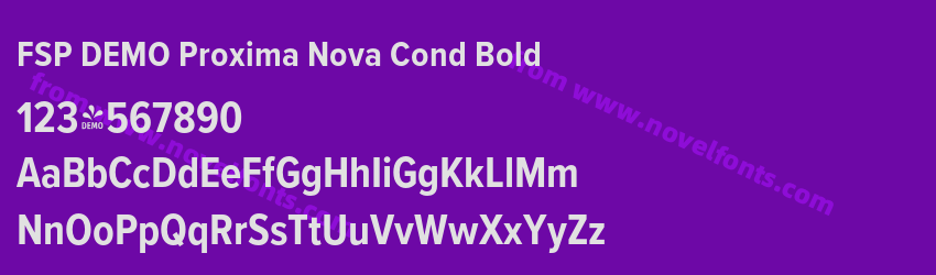FSP DEMO Proxima Nova Cond BoldPreview