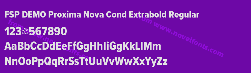 FSP DEMO Proxima Nova Cond Extrabold RegularPreview