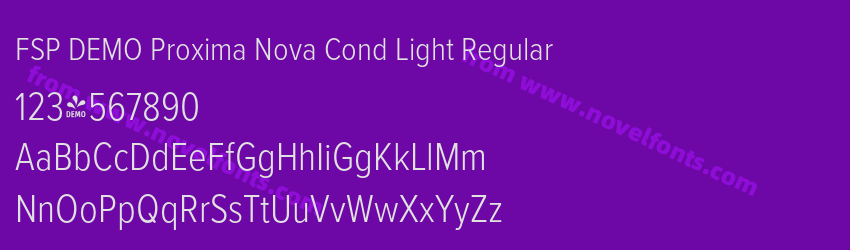FSP DEMO Proxima Nova Cond Light RegularPreview FSP DEMO Proxima Nova Cond Light RegularPreview