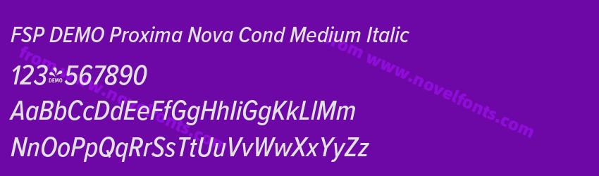 FSP DEMO Proxima Nova Cond Medium ItalicPreview FSP DEMO Proxima Nova Cond Medium ItalicPreview